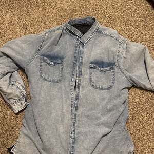 Boulder Creek by KingSize Men's Big & Tall Long Sleeve Denim and Twill Shirt